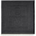 Toteme Gray Striped Monogram Wool Scarf