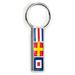 M-clip Nautical Flag Key Ring