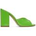 Green Anja Heeled Sandals