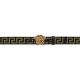 Black Greca 'la Medusa' Belt