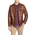 Café Racer Oil Tanned Leather Moto Jacket