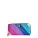 Rainbow Shop Eagle Stripe Leather Zip Around Wallet