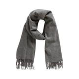 Milled Fringe Trim Merino Wool Wrap