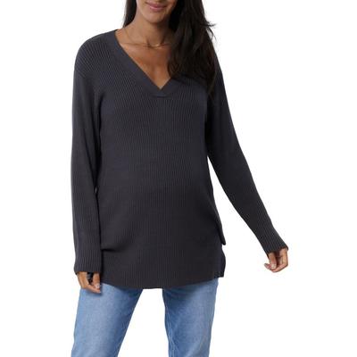 Side Zip Maternity/nursing Sweater