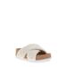 Annie Crossband Faux Shearling Slide Sandal