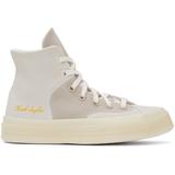 Off-white & Taupe Chuck 70 Marquis Mixed Materials Sneakers