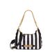 Logo Stripe Nylon Hobo Bag