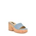 Boone Denim Platform Slide Sandal