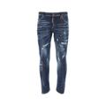 Blue Stretch Denim Sexy Twist Jeans