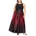 Ombrè Satin Gown In Fig At Nordstrom Rack