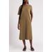 Stretch Cotton Midi T-shirt Dress