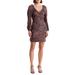 Bellino Paisley Long Sleeve Silk Blend Dress