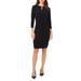 Keyhole Faux Wrap Dress