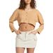 Easy As Rib Long Sleeve Crop Top