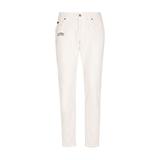 Regular-fit White Denim Jeans