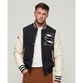 Lightweight Embroidered Logo Mascot Varsity Bomber Jacket