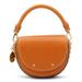 Orange Leather Frayme Shoulder Bag