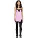 Marques Almeida Pink Sweetheart Neck Minidress