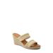 Nolita Raffia Wedge Slide Sandal