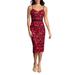 Emma Embroidered Body-con Midi Dress