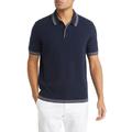 Mahana Stitched Short Sleeve Polo Sweater