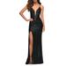 Illusion Inset Sequin Gown