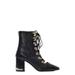 Pointed Toe Laced Ankle Boots