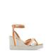 Knot-detailed Open Toe Wedge Espadrilles