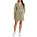 Sunray Cove Long Sleeve Tie Waist Cotton Minidress