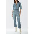 Ética Fayette Crop Denim Jumpsuit