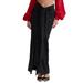 Arla Draped Stretch Silk Maxi Skirt