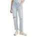 501® High Waist Ripped Crop Straight Leg Jeans