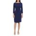 Faux Wrap Sheath Dress