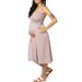 Sienna Smocked Midi Maternity/nursing Dress