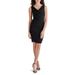 Cowl Neck Ruched Body-con Dress