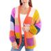 Granny Colorblock Crochet Cardigan