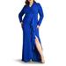 Ruched Long Sleeve Column Gown