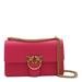 Fuchsia Leather Love One Shoulder Bag