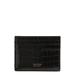 T-line Croc Embossed Patent Leather Card Holder Embossed Patent Leather Card Holdercroct-line