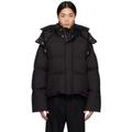 Black Quilted Down Jacket