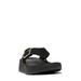 F-mode Buckle Shimmerlux Platform Wedge Flip Flop