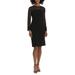 Illusion Long Sleeve Sheath Dress