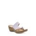 Laurel Leather Memory Foam Flip-flop Wedge Sandal