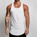 Men's Tank Top Vest Top Undershirt Plain U Neck Sport Daily Polyester Sleeveless Mesh Clothing Apparel Fashion Muscle Workout
