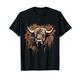 Buffalo Wildlife Motiv Herz Bison Artwork Nature Safari T-Shirt