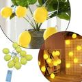 Beppter String Lights Indoor Bedroom String Lights for Outside Led Battery Lights String Room Decoration Lights Lemon Decorative Lights Simulation Lemon String Lights Fruit Lights 10 Lights