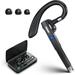 Bluetooth Headset Wireless Headset with Microphone Bluetooth Earpiece Suitable for Office Trucker Headset with 120 Hours of Standby Time for iOS and Android Cell Phones