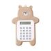 Deagia Makeup Bag Clearance Cute Bear Calculator Basic Button Battery Powered Handheld Calculator Schools and Children Can Choose Yellow Blue Cyan and Brown 2024 Hot Selling