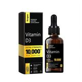 Vitamin D3 Supplement 10000 iu | Vitamin D Liquid Drops for Faster Absorption | Helps Support Strong Bones and Healthy Heart | Mood & Immune Symptom Function | Emulsified High Dose Vitamin D3