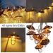 Dinmmgg Lampshade Industrial Style Iron Rose Gold Geometric String Lights Cafe Party Decoration Patio Decoration Snowflake Window Lights Plug in Led Led Light Strings Indoor Plug In